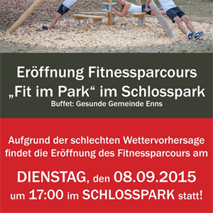 Eröffnung des Ennser Fitnessparcours im Schlosspark