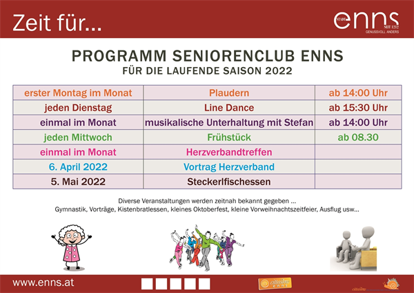 Programm Seniorenclub Enns
